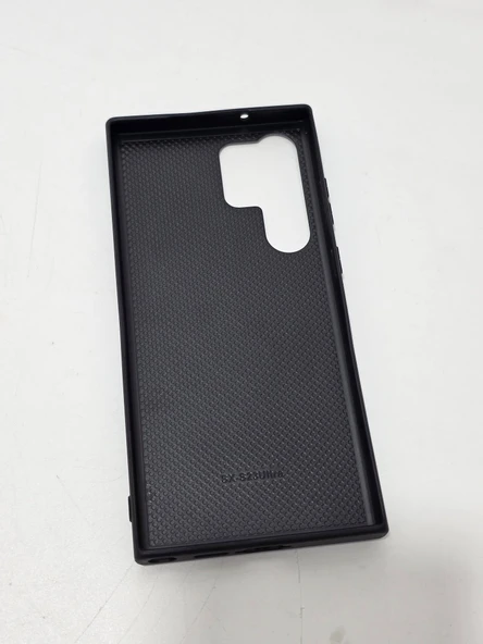Oleg S23 Ultra Suni Deri Telefon Kılıfı Gri - 3