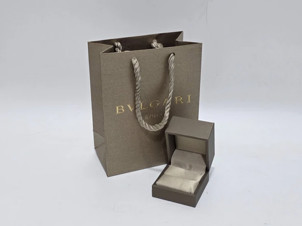 Bvlgari Kadife Yüzük Kutusu (Çantalı) - Resim 2