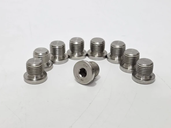 M13 İçten Altıköşe Tapa 9 Adet - Resim 2