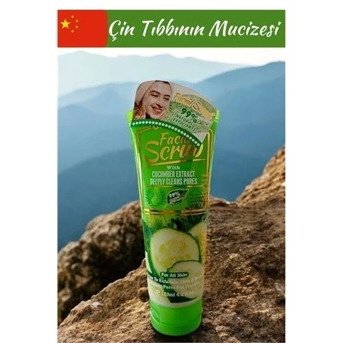 WOKALI Yüz Peelingi Salatalık Özü Derin Gözenek Temizleyici Yüz Peeling Scrub