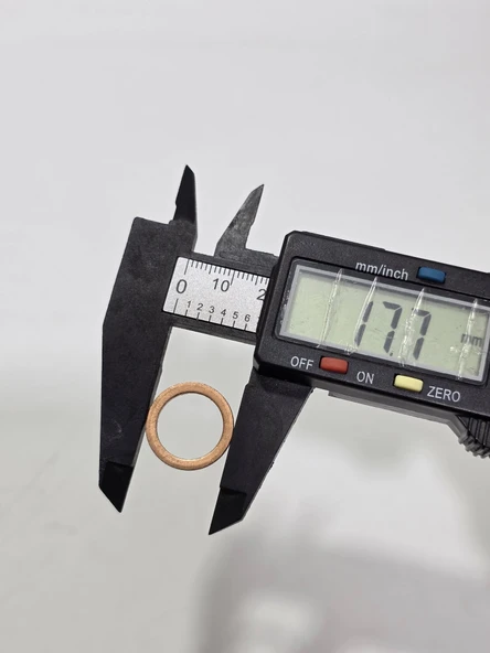 Bakır Conta 17,7x13,5x1,2mm (35 Adet) - Resim 5