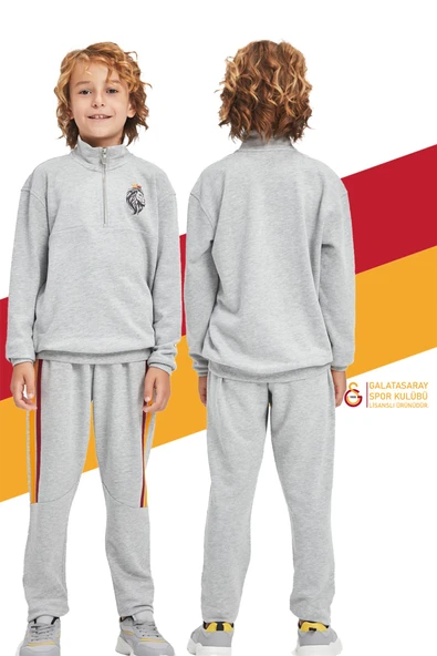 Galatasaray Orijinal Lisanslı Çocuk Eşofman Takımı - 8