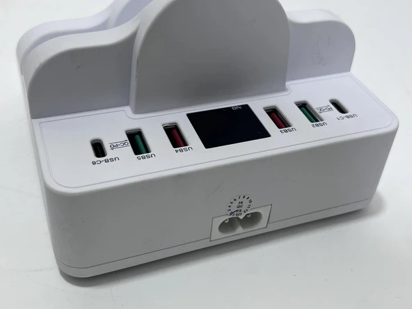 6 Port Usb Dual Kablosuz Şarj Cihazı 80W - 3