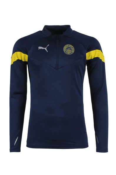 Fenerbahçe Orijinal Lisanslı Yarım Fermuar Antrenman Çocuk Sweat