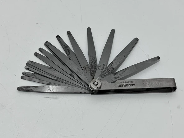 Gedore 702/20M Filler Çakısı Sentil Çakısı 20 Kanat 0,05-1,00mm 2.El