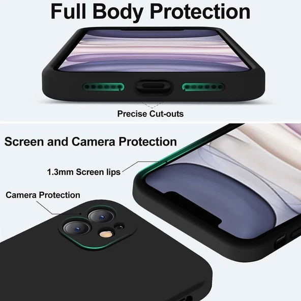 iPhone 13 / iPhone 14 Kılıf First PremiumS Silikon Kapak - 6