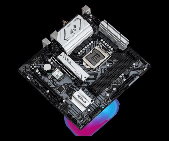 ASROCK B560M PRO4/AC LGA 1200 Intel DDR4 SATA 6Gb/s Micro ATX Anakart - 3
