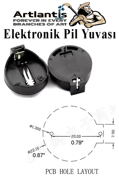 Elektronik Pil Yatağı 3 Volt 3 Adet CR2032 CR2025 CR2016 Para Düğme Pil Yatağı Rcb Pil Tutucu Bios Devre Kart - Resim 2