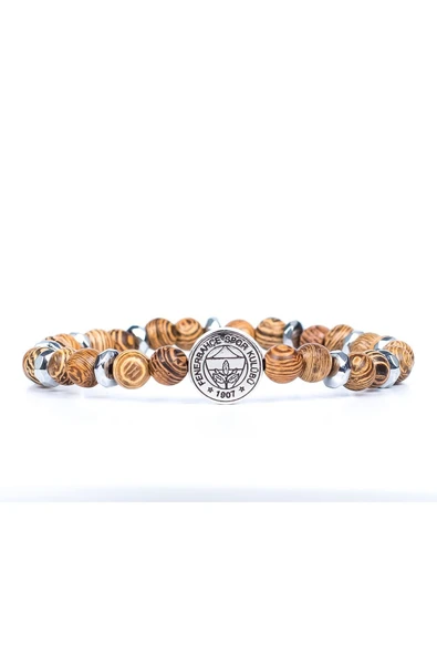 Fenerbahçe Orijinal Lisanslı Fb Thuja Bileklik Kanarya Baskılı Hediyelik Ahşap Kutulu - 4