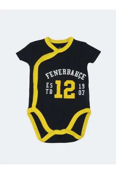 Fenerbahçe Orijinal Unisex Bebek Kısa Kollu Body Zıbın