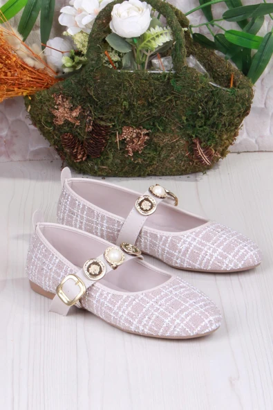 Fort 01-632 Soft Toka Detaylı Şık Ev İş Ofis Rahat Günlük Ayakkabı Kadın Babet - Resim 8