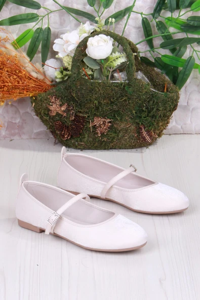 Fort 01-630 Soft Toka Detaylı Şık Ev İş Ofis Rahat Günlük Ayakkabı Kadın Babet - Resim 8