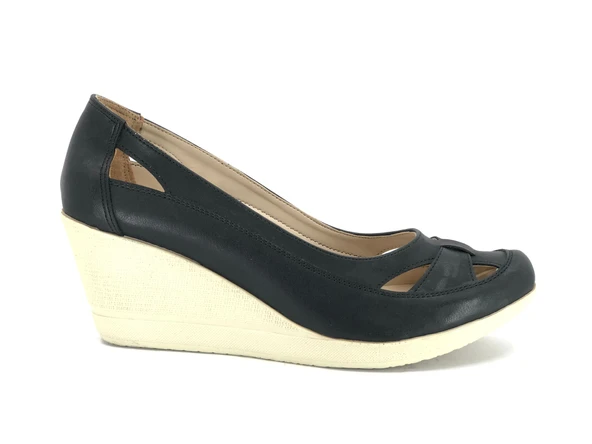 Ayakdaş 859 Kadın Kafes Dolgu Topuk Ayakkabı - Resim 4