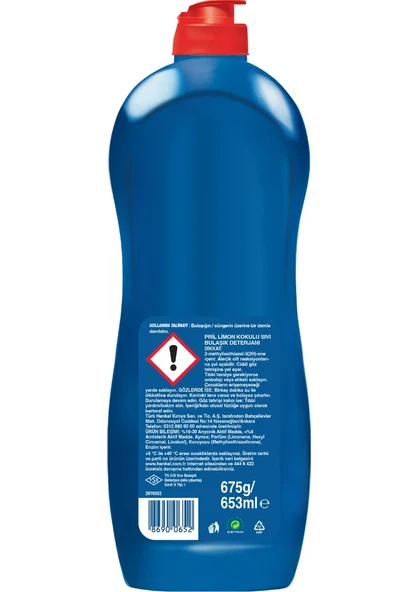 Pril Elde Yıkama Sıvı Bulaşık Deterjanı 4 x 675 gr Limon 5+ Etki, Kendinden Yağ Çözme Etkisi - 2