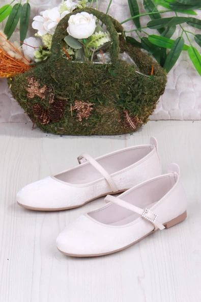 Fort 01-630 Soft Toka Detaylı Şık Ev İş Ofis Rahat Günlük Ayakkabı Kadın Babet - Resim 9