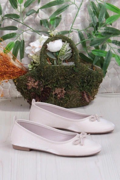 Fort 01-631 Soft Fiyonk Detaylı Şık Ev İş Ofis Rahat Günlük Ayakkabı Kadın Babet - Resim 10