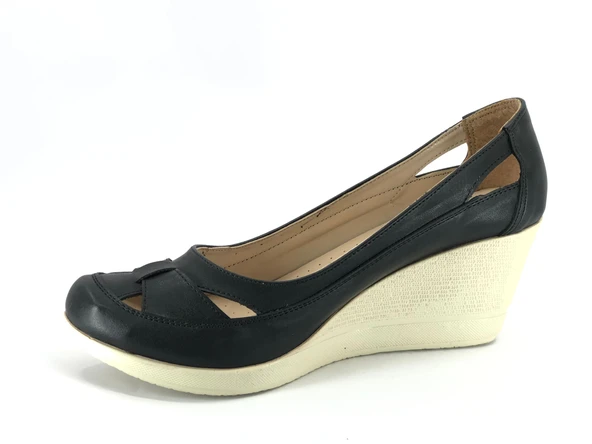 Ayakdaş 859 Kadın Kafes Dolgu Topuk Ayakkabı - Resim 5