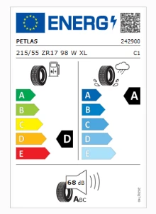 Petlas 215/55 R17 TL 98W XL Prestıge Sport Yaz Lastiği 2025 - 2