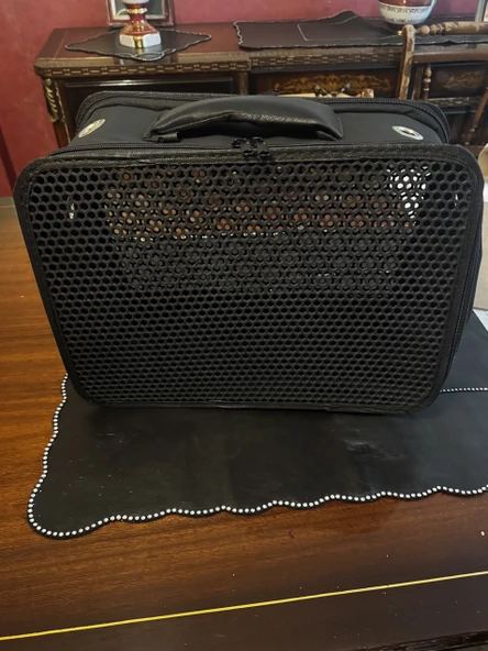 CEMGİZAY Kabin Boy Evcil Hayvan Taşıma Çantası  Uçak Onaylı  40x30x23cm  Hava Delikli ve Hafif Kedi Köpek Çantası - 3