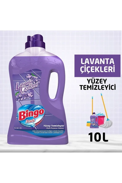 Fresh Tüzey Temizleyici 2,5 lt Lavanta Çiçekleri Ekonomi Paketi 4'lü