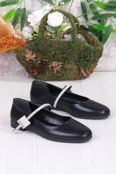 Fort 01-625 Soft Taş Toka Detaylı Rahat Kadın Babet - Resim 3