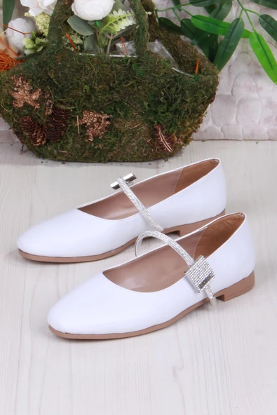 Fort 01-625 Soft Taş Toka Detaylı Rahat Kadın Babet - Resim 9