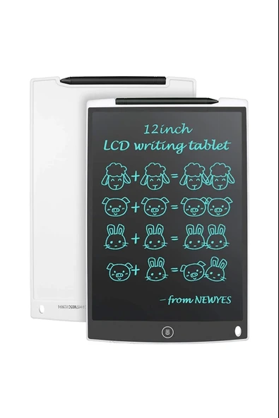 12 Inc Writing Lcd Grafik Dijital Kalemli Çizim Tableti Yazı Tahta Not Yazma Eğitim Tableti