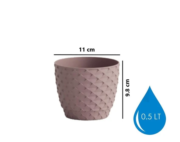 Omnipazar SO-KAP1 Kapadokya Dekoratif Plastik Saksı 0.5 Litre No 1 - 10
