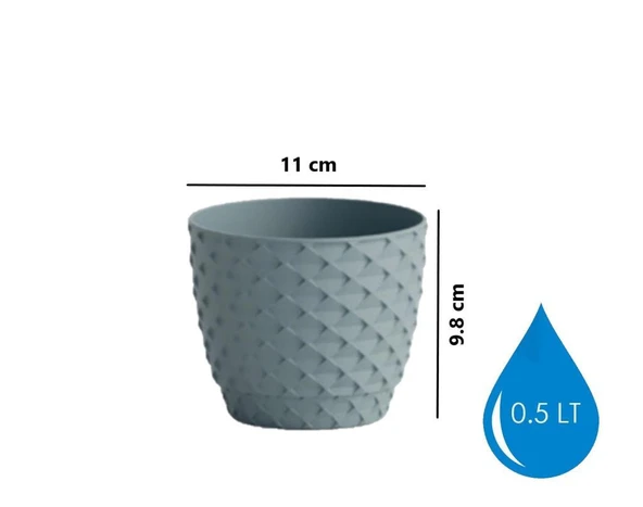 Omnipazar SO-KAP1 Kapadokya Dekoratif Plastik Saksı 0.5 Litre No 1 - 6