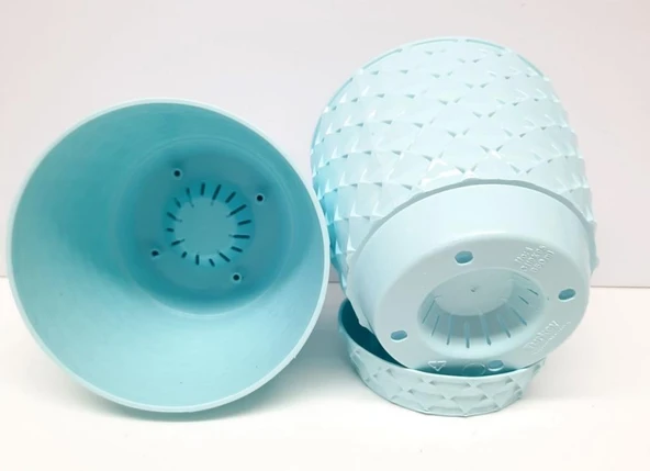 Omnipazar SO-KAP2 Kapadokya Dekoratif Plastik Saksı 1.4 Litre No 2 - 12