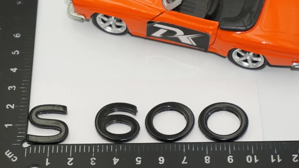 DK Tuning S600 Maybach Bagaj Siyah ABS Yazı Logo Arma - Resim 2