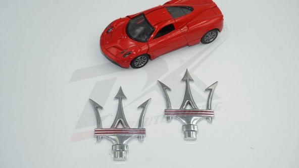 Maserati Ghibli Levante Gransport Quattroporte Krom Metal 3M 3D Y - 2
