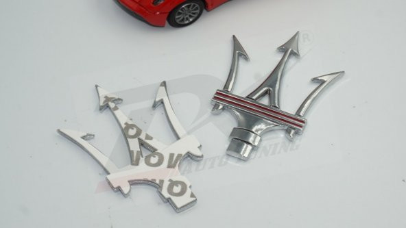 Maserati Ghibli Levante Gransport Quattroporte Krom Metal 3M 3D Y - 4