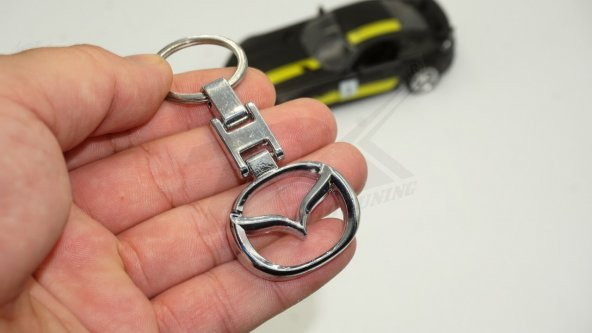 Mazda Logo Çift Yön Krom Metal Stil Anahtarlık - 2