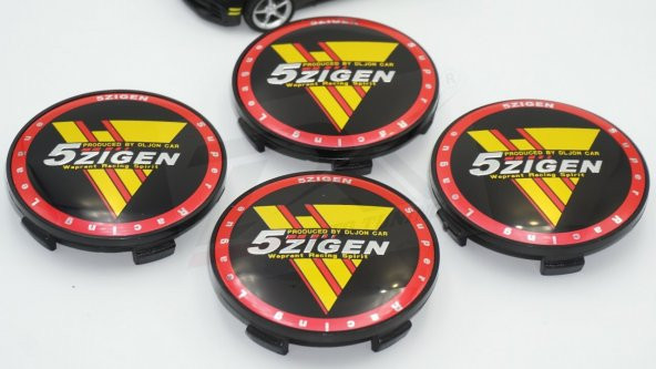 5 Zigen Racing Jant Göbek Kapağı Seti 68mm - 3