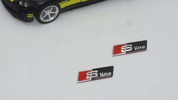Audi S Line Direksiyon Alüminyum Alaşımlı 3M 3D Sticker Logo 2Li - 2