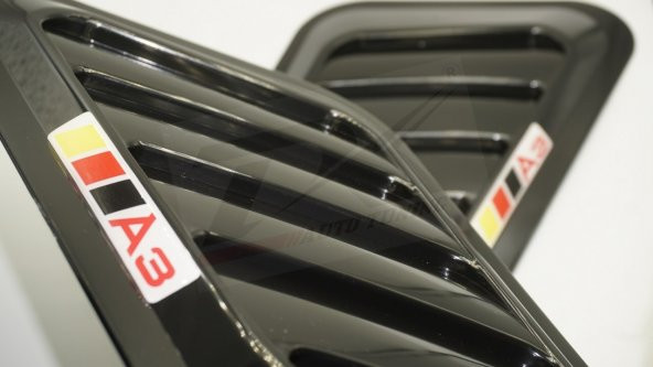 Audi A3 Logo Ön Kaput Glossy Black Air Flow Rüzgarlık