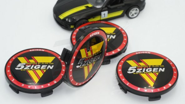 5 Zigen Racing Jant Göbek Kapağı Seti 68mm - 6