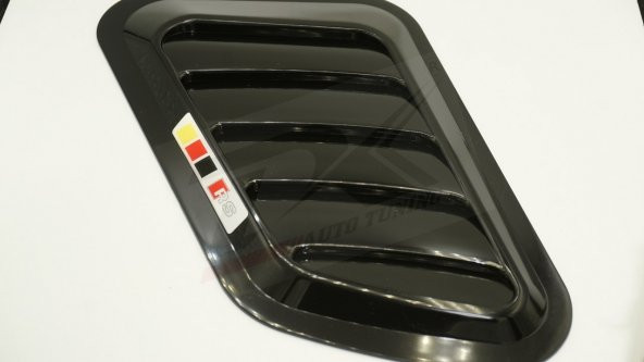 Audi RS Logo Ön Kaput Glossy Black Air Flow Rüzgarlık - 4
