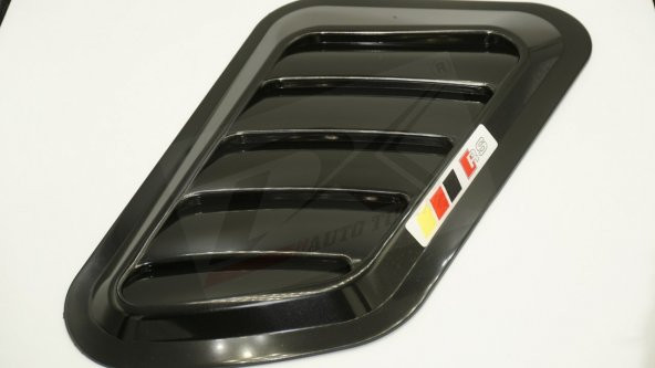 Audi RS Logo Ön Kaput Glossy Black Air Flow Rüzgarlık - 5
