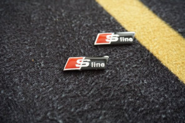 Audi S Line Direksiyon Alüminyum Alaşımlı 3M 3D Sticker Logo 2Li - 5