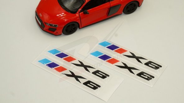 Bmw X6 Logo 3M 3D Damla Silikon Torpido Bagaj Çamurluk Logo Amble - 3