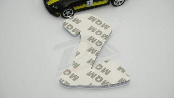 Ford Mustang Shelby Kobra Yeni Nesil Bagaj 3M 3D Krom Metal Logo - 7