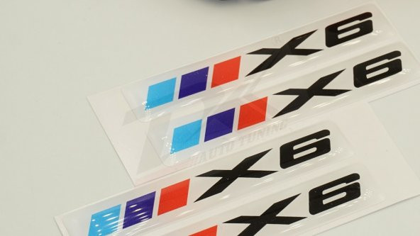 Bmw X6 Logo 3M 3D Damla Silikon Torpido Bagaj Çamurluk Logo Amble - 4