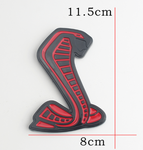 Ford Mustang Shelby Kobra Yeni Nesil Bagaj 3M 3D Krom Metal Logo - 8