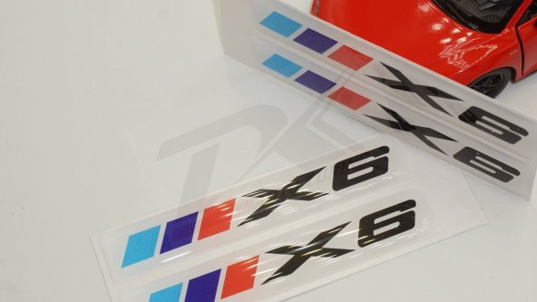 Bmw X6 Logo 3M 3D Damla Silikon Torpido Bagaj Çamurluk Logo Amble - 5