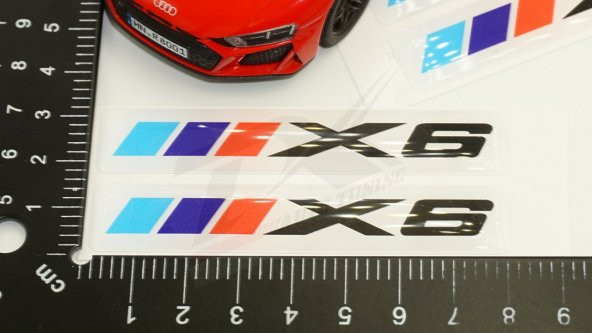 Bmw X6 Logo 3M 3D Damla Silikon Torpido Bagaj Çamurluk Logo Amble - 6