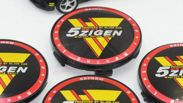 5 Zigen Racing Jant Göbek Kapağı Seti 68mm - 5