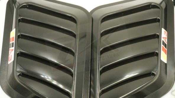 Audi A3 Logo Ön Kaput Glossy Black Air Flow Rüzgarlık - 2