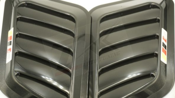 Audi RS Logo Ön Kaput Glossy Black Air Flow Rüzgarlık - 2